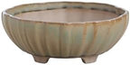 Willow Bonsai Ceramics Lily Bonsai Pot 7 Inch – Sculpted Rounded Ceramic Bonsai & Succulent Planter with Wavy Profile, High‑Fired Frost‑Proof Stoneware, Handmade in USA (Speckled Moss, 7inch) by Handmade