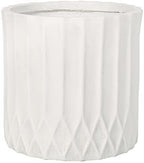 Christopher Knight Home Jorine Cast Stone Planter, Lightweight Concrete Plant Pot, Geometric Design Garden Urn, Round Flower Pot, Ourdoor Plant Urn for Backyard, No Assembly Needed, Antique White - Image 4