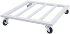 Plant Caddy with Wheels, 16 Inch Plant Stand Metal Square Plant Dolly with Lockable Caster Wheels for Indoor Outdoor Holds up 150 Lbs Flower Pot (White) by Offabing