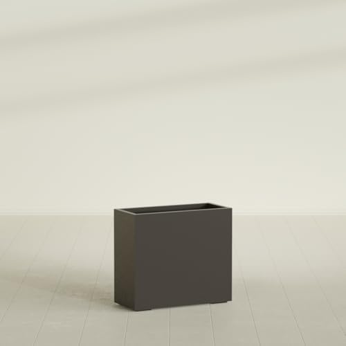 Greenline Alice Tall Rectangular Fiberglass Planter, Outdoor Planter Box - Image 3