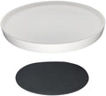 Yukfona Ceramic Plant Saucer Tray 1 Pcs 10 Inch White, 10.83" OD x10.24 ID x1.1 Deep| Fits Flower pots Bottom≤ 10.24", Heavy Duty Glazed Round Planter Drip with Catch Basin for Indoor Outdoor Plants by YUKFONA