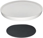 Yukfona Ceramic Plant Saucer Tray 1 Pcs 10 Inch White, 10.83" OD x10.24 ID x1.1 Deep| Fits Flower pots Bottom≤ 10.24", Heavy Duty Glazed Round Planter Drip with Catch Basin for Indoor Outdoor Plants by YUKFONA