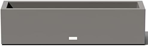 Veradek Block Series Trough Planter - Rectangular Outdoor Window Box by VeradekOutdoor