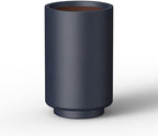 Kante Accent Round Tapered Charcoal Concrete Planter 20.1" Tall, Outdoor by Unknown