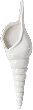 Ceramic Hanging Planter Wall Planter Modern Flower Plant Pots Seashell Conch Flower Vase Home Decor Living Room Background Wall Decorated Plants Planter Hanging Planters (B) by Unknown