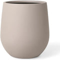 KUTE NEST 11.4" Premium Corso Fiberstone Outdoor Planter - Taupe by KuteNest