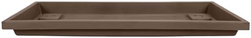 The HC Companies Venetian 18 Inch Planter Saucer, Chocolate Brown, 4-Pack - Image 2