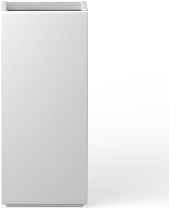 Kante Large Column Square White Concrete Planter 27.6" H, Outdoor by Unknown