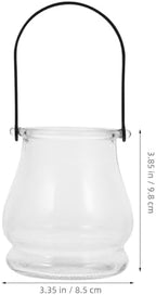 DOITOOL Hanging Glass Candle Holder with Handle 4-Pack Votive Candle Stands for Indoor Outdoor Home Decor Hydroponic Planters Tea Light Holders for Weddings Parties - Image 2