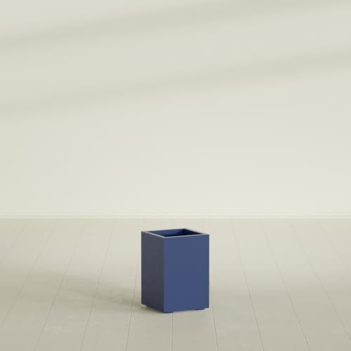 Greenline Leo Tall Rectangular Fiberglass Planter, Outdoor Planter Box - Image 3