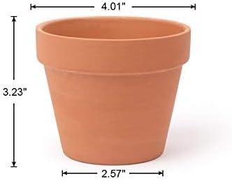 CFKJ [26 Pack] 4" Planter Nursery Pots Terracotta Pot Clay Pots Clay Ceramic Pottery Cactus Flower Pots Succulent Nursery Pots Garden Terra Cotta Pots with Drainage Hole (26) - Image 6