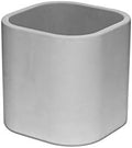 TIVIT Modern Concrete Planter Made in Denmark - Minimalist Danish Designed Pots, Smooth, Silky Surface to Uniquely Showcase Your Plants - Hand-Poured Individually in Denmark - Color Gray (Large) by TIVIT