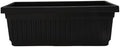The HC Companies Venetian Window Planter Box w/Drain Plug - Long Planter Box for Windowsills, Balconies & More - Plastic Large Rectangular Outdoor Planters for Herbs & Flowers (24" Black, Pack of 1) by TheHCCompanies