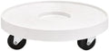 DeVaultEnterprises Devault 12 Inch Plant Dolly, Heavy Duty Rolling Plant Caddy with Wheels for Large Pots and Planters, 500 lb Capacity, Made in USA (1, White) by Unknown