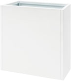 Xuthusman 24"X10"X24" Metal Planter Box,Free Standing Rectangular Plant Box with Removable Shelf Drainage Hole Modern Outdoor/Indoor Flower Box for Windowsill Garden Balcony（White） - Image 4