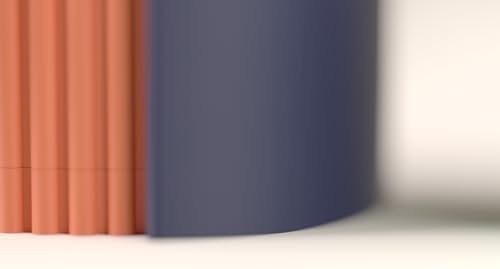 Modern Decorative Plant Pot, Ribbed Texture, Multicolor, Indoor Planter, Geometric Style - Image 4