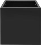 CNCEST Modern Square Steel Planter Box Heavy Duty Galvanized Metal Raised Garden Bed Cube Planter Large Easy Assembly Weather Resistant Indoor Outdoor Patio Balcony Decor (Black, 20inch) - Image 3