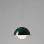 Modern Flowerpot Pendant Light, Pink Hanging Lamp, Nordic Chandelier, Metal Dome Ceiling Light Fixture, for Kitchen Island, Dining Room, Bedroom, Bar, Office Decor(Walnut Grain) by Unknown