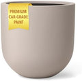 KUTE NEST 16" Premium Arco Fiberstone Outdoor Planter - Taupe by KuteNest
