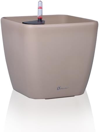 Dexceder 15x14 Self Watering Planter with Wheels (Taupe Matte) by Dexceder