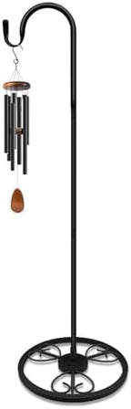 Upgraded Adjustable Shepherds Hooks for Outdoor Indoor, 63 Inch Wind Chime Stand, Shepherds Hooks for Hummingbird Feeders, Hanging Plants, Lanterns, Wind Chime by Unknown