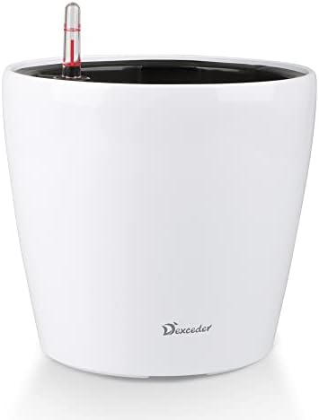 Dexceder 9x8 Self Watering Planter (White High Gloss) by Dexceder