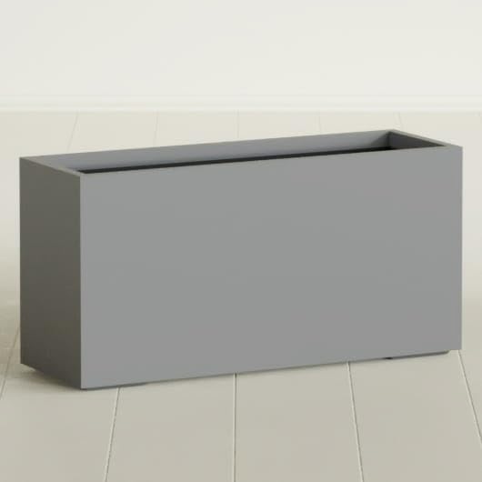Greenline Leo Tall Rectangular Fiberglass Planter, Outdoor Planter Box by GreenlinePlanters