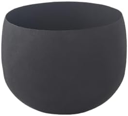 Fab Habitat Eden Handmade Round Metal Planters in Midnight Finish - Small, Indoor/Outdoor, Lightweight with Drainage Holes - Image 3