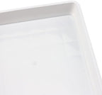 JOIKIT 10 PCS 11.4 x 11.4 Inch Square Plant Saucer, 1.6 Inch Deep Plastic Square Planter Base Bottom Pot Trays, Drip Plates for Plant Pot IndoorsOutdoor, White - Image 3