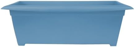Bloem Dayton 27" Wide Recycled Plastic Planter Box, Ocean Blue, 3-Pack - Image 5
