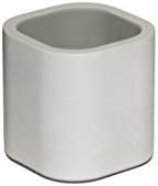 TIVIT Modern Concrete Planter Made in Denmark - Minimalist Danish Designed Pots, Smooth, Silky Surface to Uniquely Showcase Your Plants - Hand-Poured Individually in Denmark - Color Gray (Small) by TIVIT