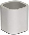 TIVIT Modern Concrete Planter Made in Denmark - Minimalist Danish Designed Pots, Smooth, Silky Surface to Uniquely Showcase Your Plants - Hand-Poured Individually in Denmark - Color Gray (Small) by TIVIT