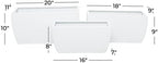 Deco 79 CosmoLiving by Cosmopolitan Metal Indoor Outdoor Planter, Set of 3 20", 18", 16" W, White - Image 3