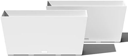 Veradek Pure Series Midori Planter - Wide Outdoor Planter by VeradekOutdoor