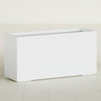Greenline Leo Tall Rectangular Fiberglass Planter, Outdoor Planter Box by GreenlinePlanters