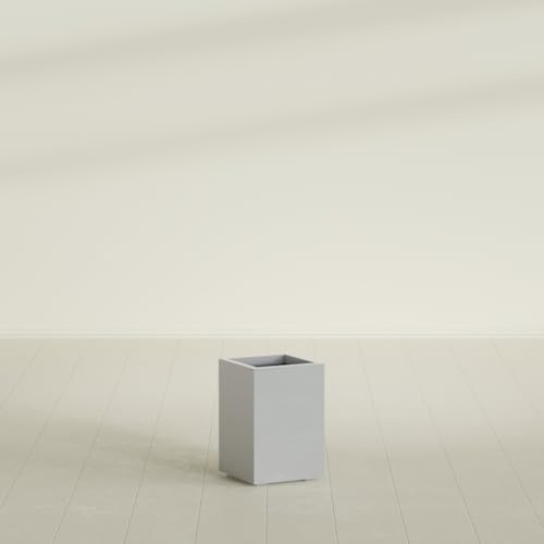 Greenline Leo Tall Rectangular Fiberglass Planter, Outdoor Planter Box - Image 3