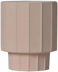 Planter High Foot Terra Cotta Flower Pot, with Striped Textured Desktop Plant, for Windowsill Living Room Kitchen Container Garden(Small) by Unknown