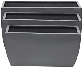 Deco 79 CosmoLiving by Cosmopolitan Metal Indoor Outdoor Planter, Set of 3 20", 18", 16" W, Gray - Image 7