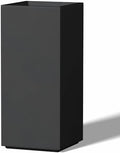 Kante Black Concrete Planter 27.6" Tall All-Weather Square Large Pot by Unknown