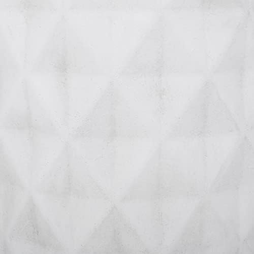 ø15.25'' Concrete Side Table End Table for Outdoor & Living Room, Durable and Lightweight, Cement Material, Geometric Dimensional Diamond Pattern, No Assembly, Antique White - Image 7