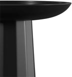 SIMPLIHOME Dayton 13" Wide Solid Wood Round End Table in Black - Image 5