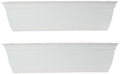The HC Companies Eclipse Window Planter Box, 24 Inch, White, 2-Pack by TheHCCompanies