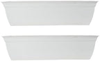 The HC Companies Eclipse Window Planter Box, 24 Inch, White, 2-Pack by TheHCCompanies