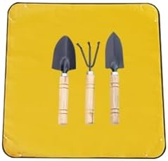Repotting Mat Planting Mat Waterproof Foldable Garden Mat Garden Potting Pad for Flowerpot Transplanting Mixing Soil Plant Pruning Garden Tool(Orange 66x66CM Set) by Unknown