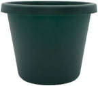 The HC Companies Prima Round Plastic Plant Pot w/Rolled Rim - Lightweight & UV Resistant Flower Pot for Herbs & More - Outdoor & Indoor Plant Pots w/Drainage (20 inch, Evergreen, Pack of 1) by TheHCCompanies