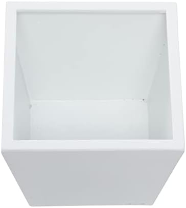 CosmoLiving by Cosmopolitan Metal Indoor Outdoor Planter, Set of 3 7", 11", 5" H, White - Image 4