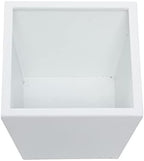 CosmoLiving by Cosmopolitan Metal Indoor Outdoor Planter, Set of 3 7", 11", 5" H, White - Image 4