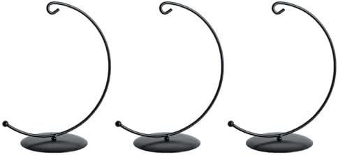 3 Pieces Black Metal Display Holder for Succulents Glass Globes and Decorative Items Indoor Outdoor Use Terrariums Styles Lights and Decorative Accent in Any Room - Image 6