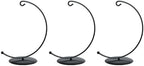 3 Pieces Black Metal Display Holder for Succulents Glass Globes and Decorative Items Indoor Outdoor Use Terrariums Styles Lights and Decorative Accent in Any Room - Image 6