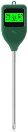 3-in-1 Soil Tester Fertility Humidity PH Meter Digital LCD Backlit Moisture Acidity Sensor for Outdoor Plants Gardening Farming by Unknown